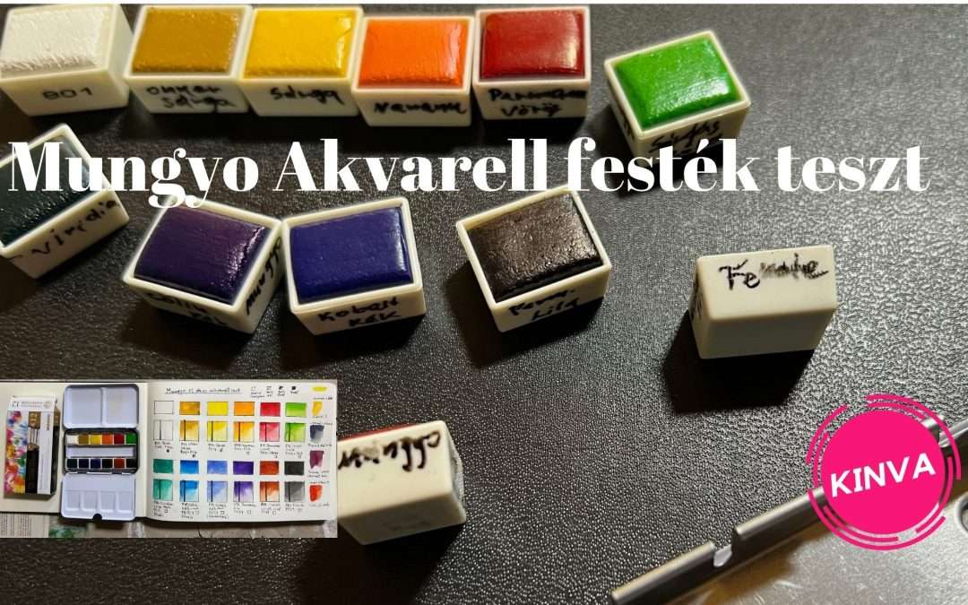Mungyo Akvarell Festék Teszt