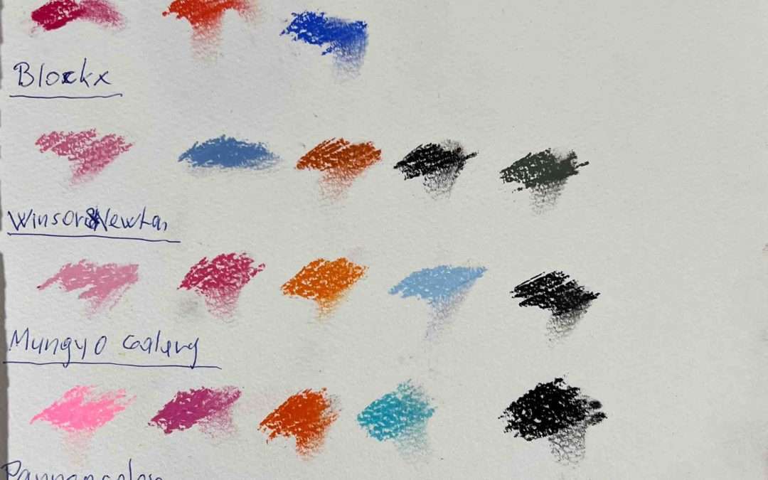 Pasztell kréták keménységi tesztje